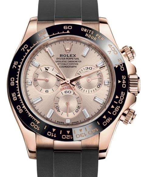 rolex oro rosa e cinturino in gomma|Rolex Daytona Oysterflex Rosegold 18Kt. Sundust Dial NEW.